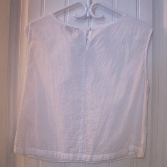 Smart Set Women's Crop Top Medium Cotton White - Picture 6 of 6